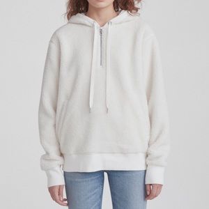 Rag and bone Sherpa half zip hoodie